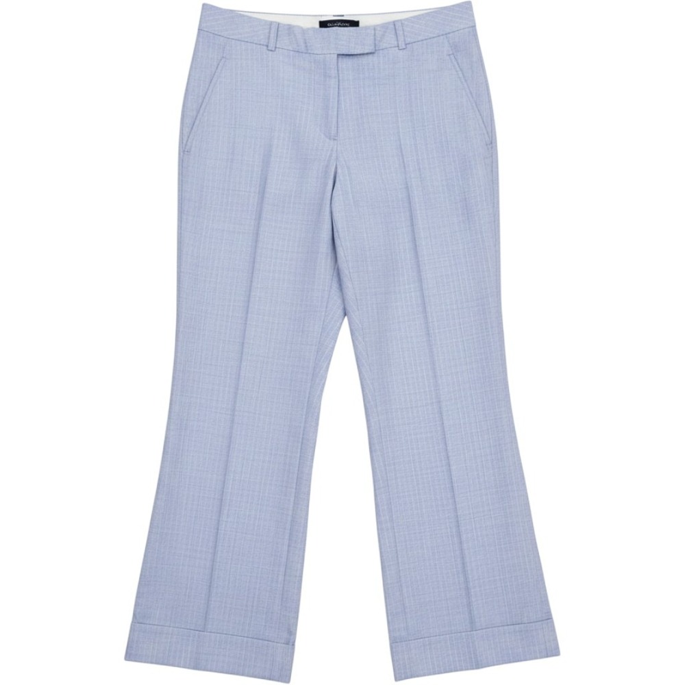 Body by Victoria Womens Purple Pinstripe Bridget Fit Wide Leg Trousers Size 10